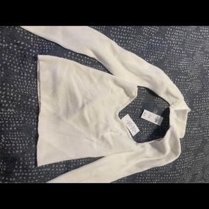 NWT Abercrombie & Fitch sweetheart tube top & shrug sweater set - cream large
